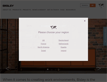 Tablet Screenshot of bisley.com